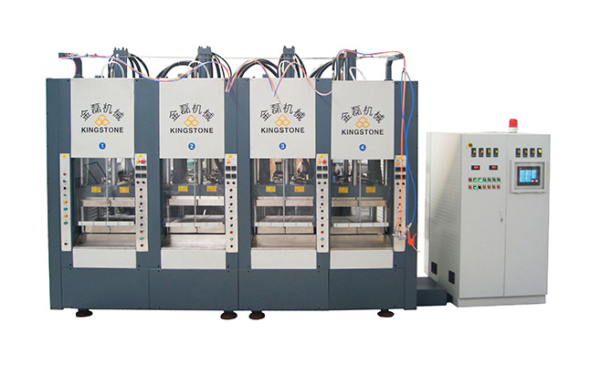 全自動4站式EVA拖鞋射出成型機JL-198-4S